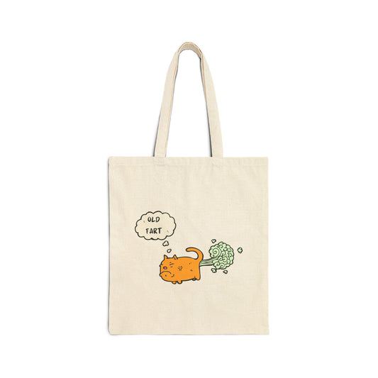 Old Fart Cotton Canvas Tote Bag