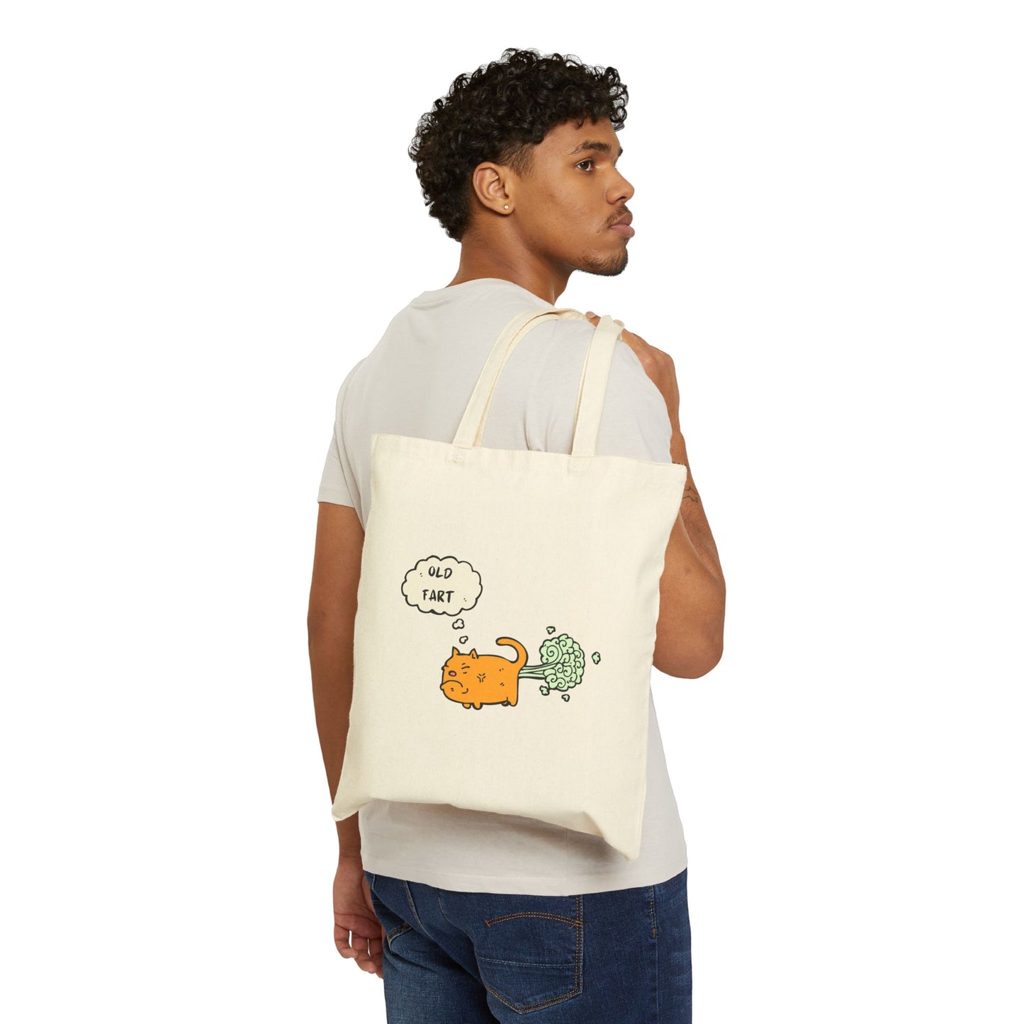 Old Fart Cotton Canvas Tote Bag