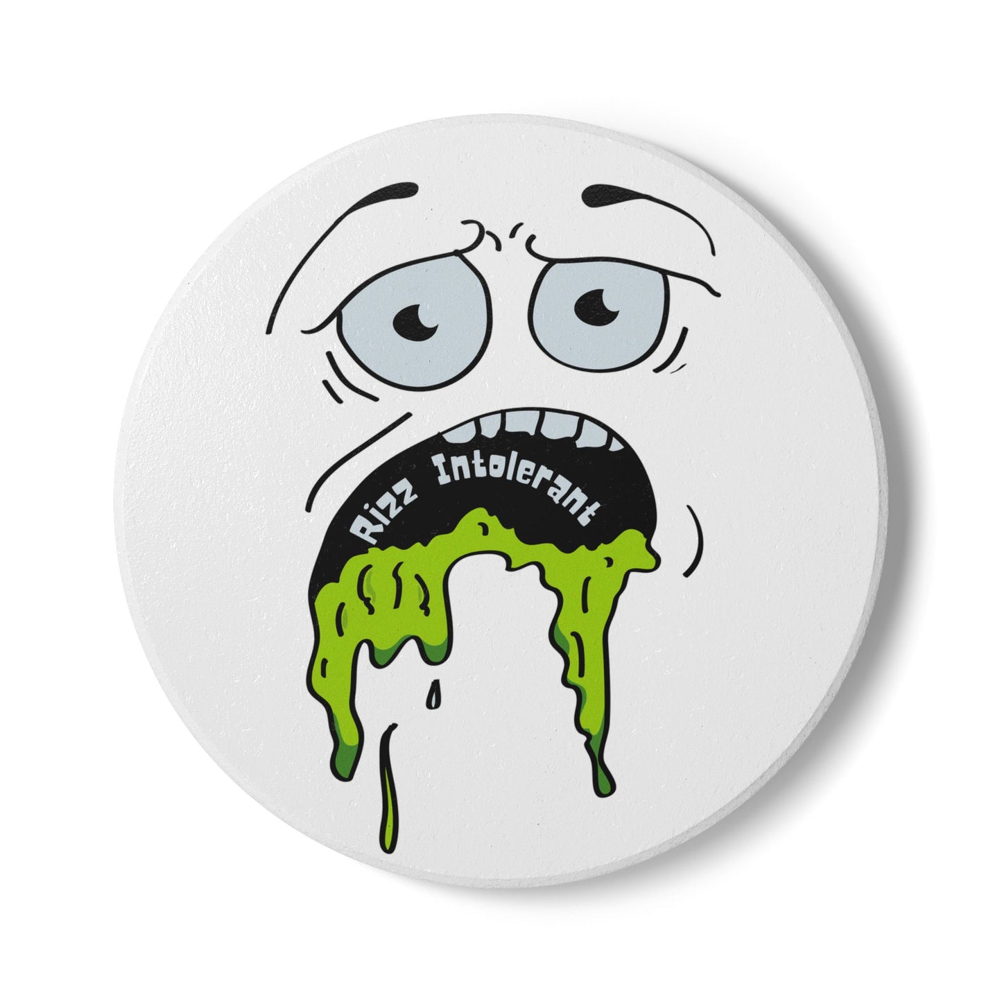 Rizz Intolerant Ceramic Coaster
