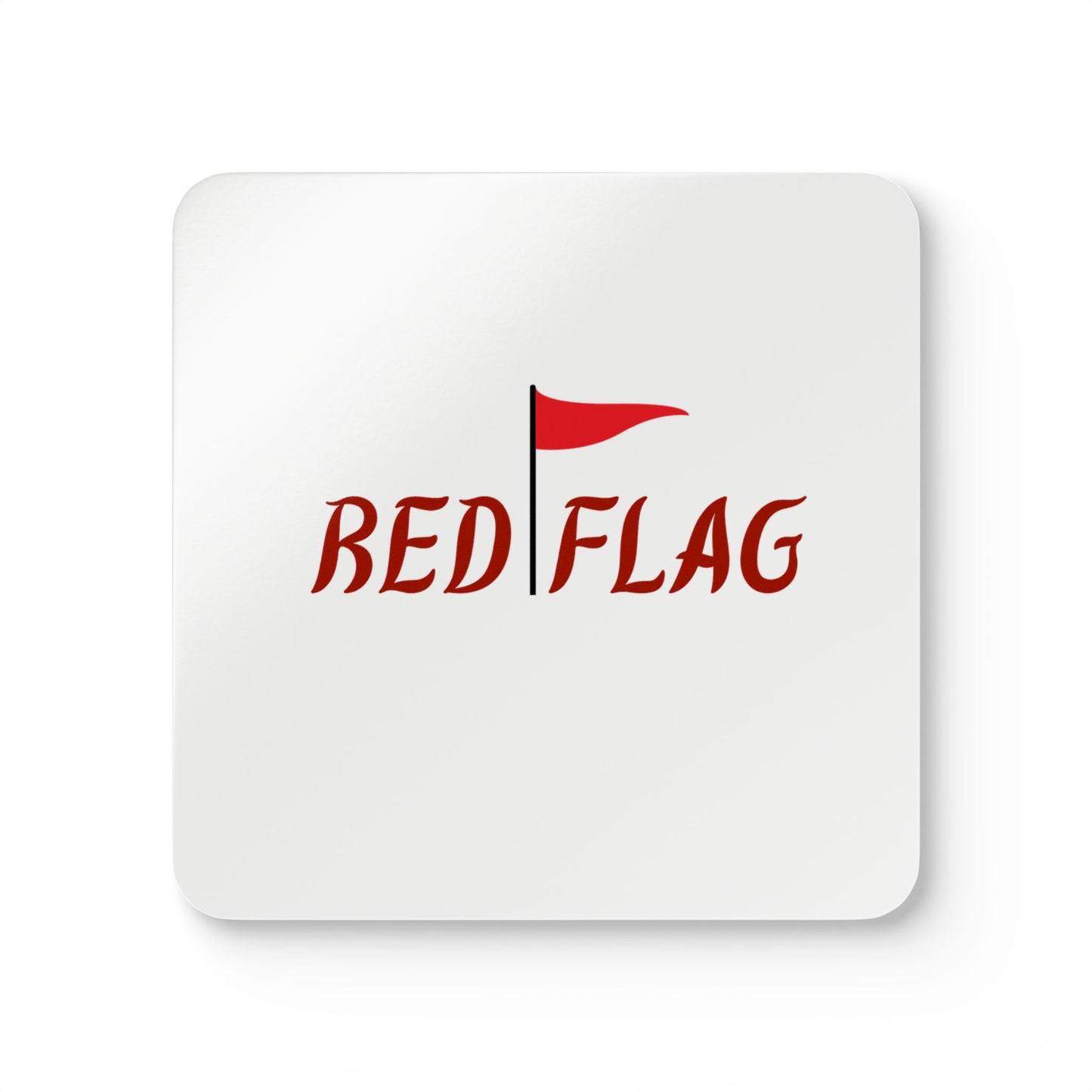 Red Flag (2) Corkwood Coaster Set