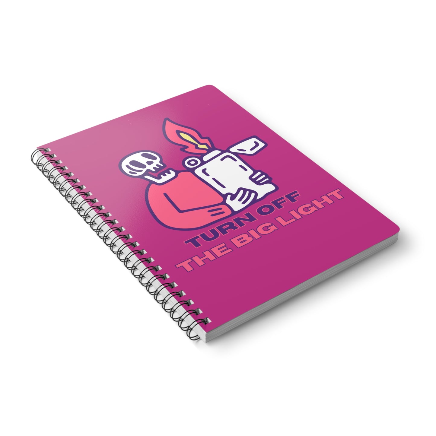 Turn Off The Big Light Wirobound Softcover Notebook, A5