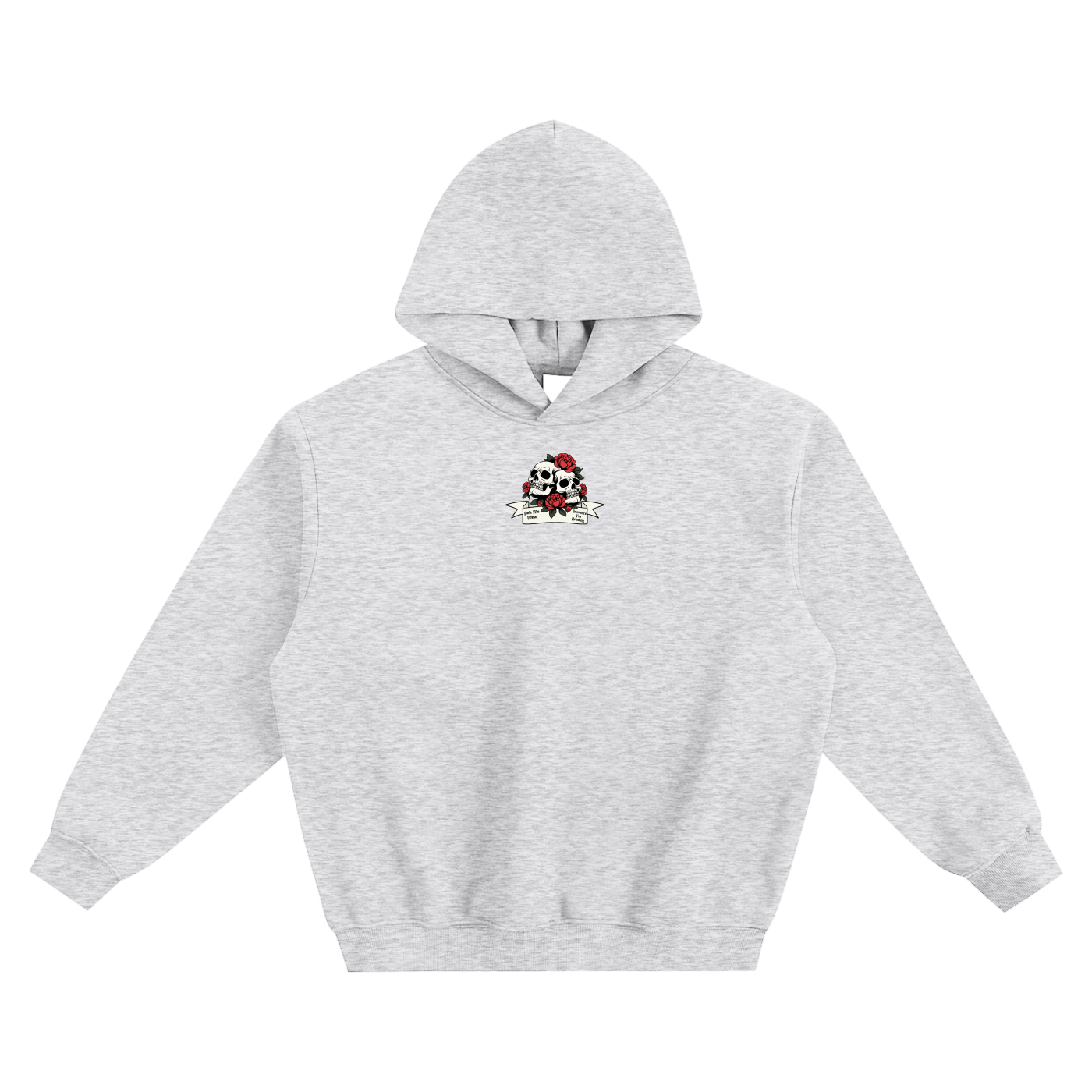 Ask Me What Romance I'm Reading (Skull) Fleeced Boxy Hoodie
