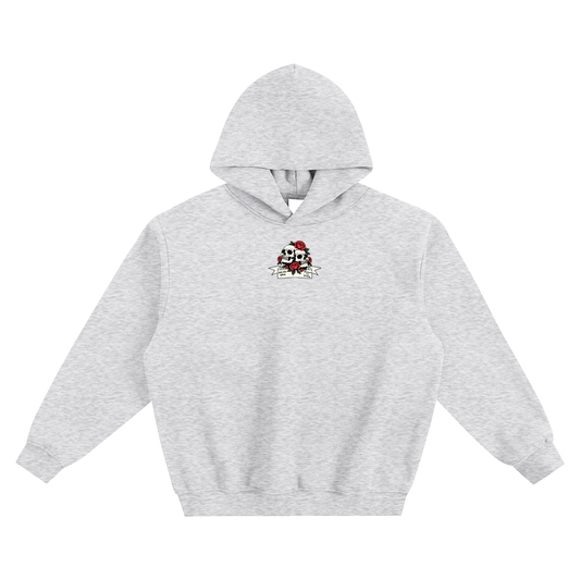 Ask Me What Romance I'm Reading (Skull) Fleeced Boxy Hoodie