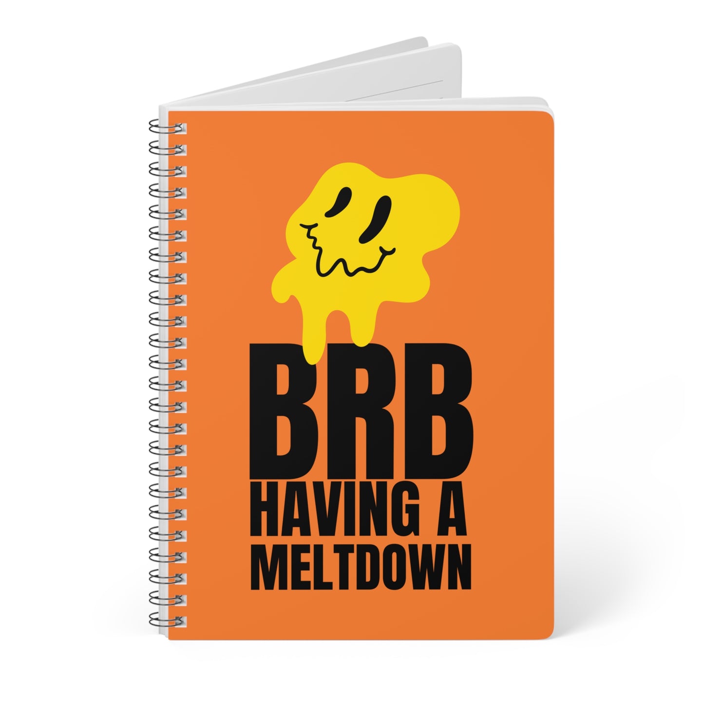 BRB Having A Meltdown Wirobound Softcover Notebook, A5