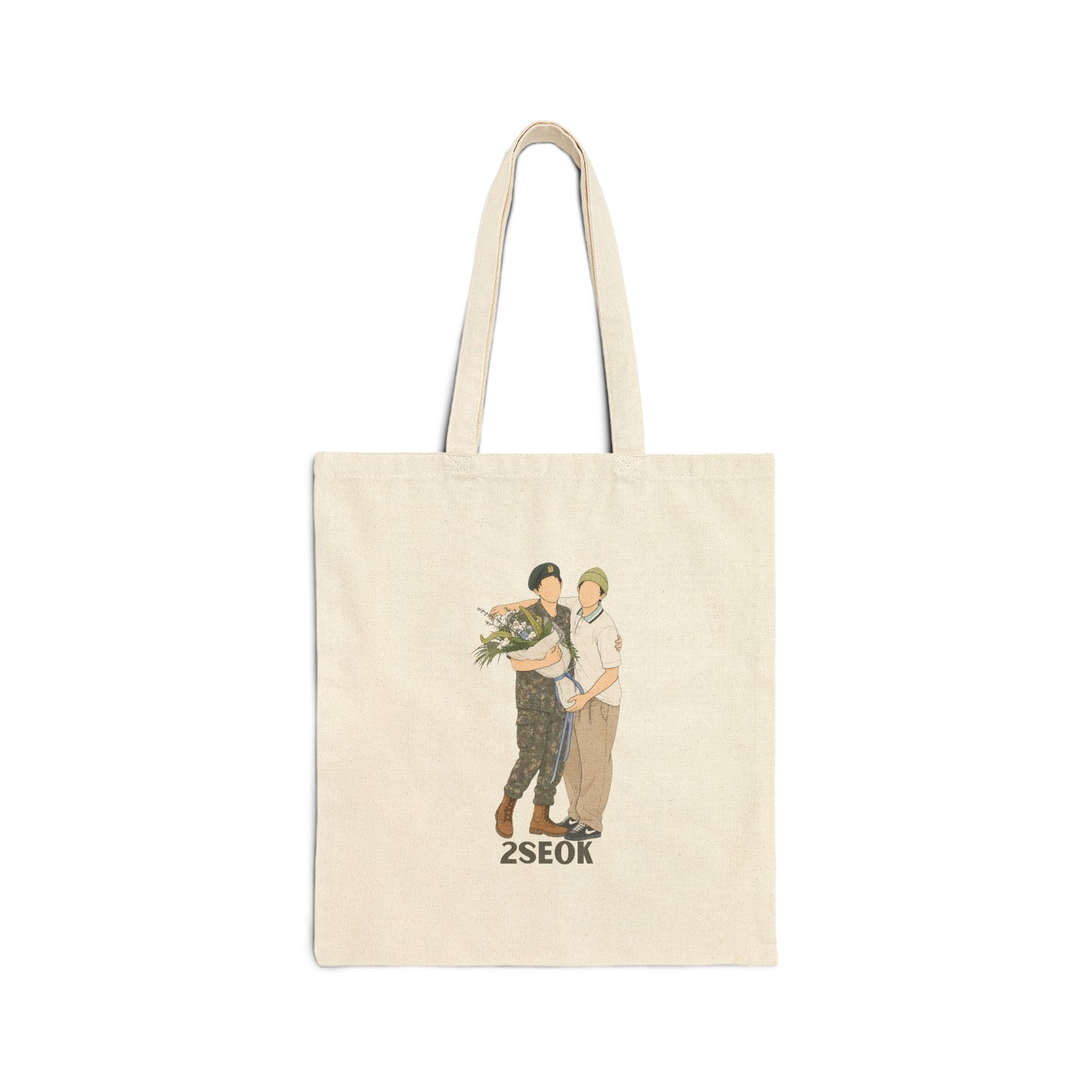 2Seok (J Hope & Jin) Cotton Canvas Tote Bag
