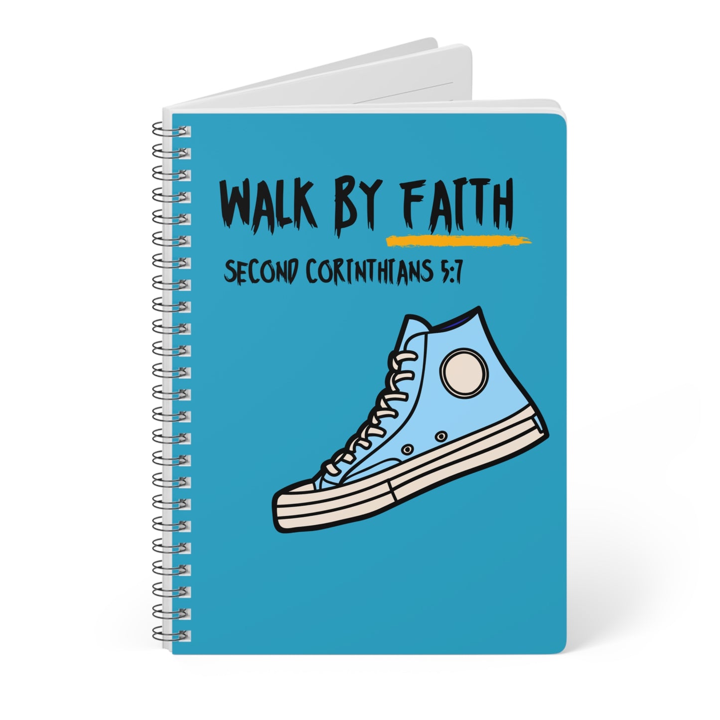Walk By Faith (1) Wirobound Softcover Notebook, A5