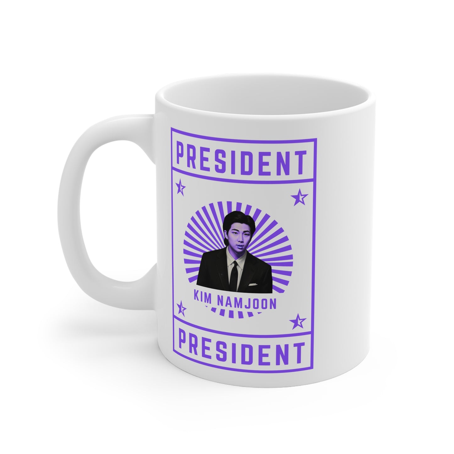 President Kim Namjoon 11oz White Mug