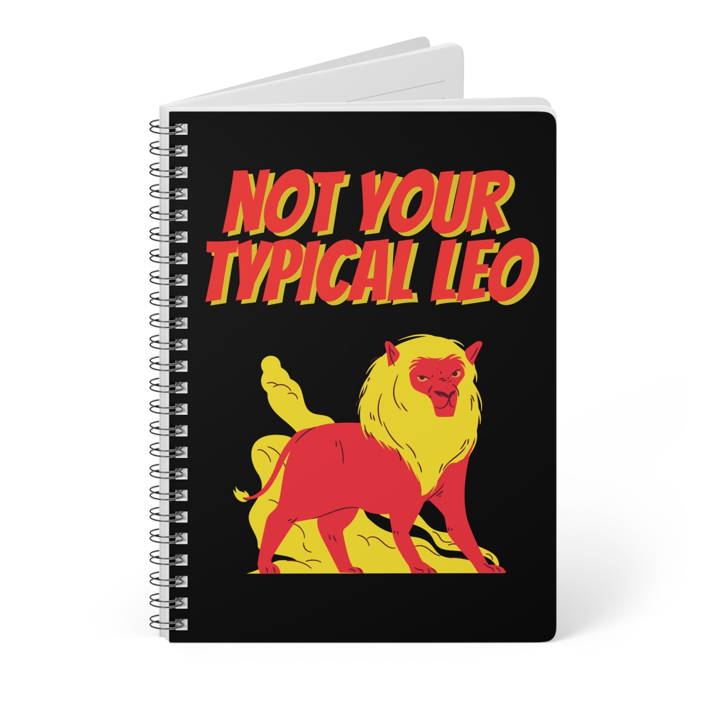 Not Your Typical Leo Wirobound Softcover Notebook, A5