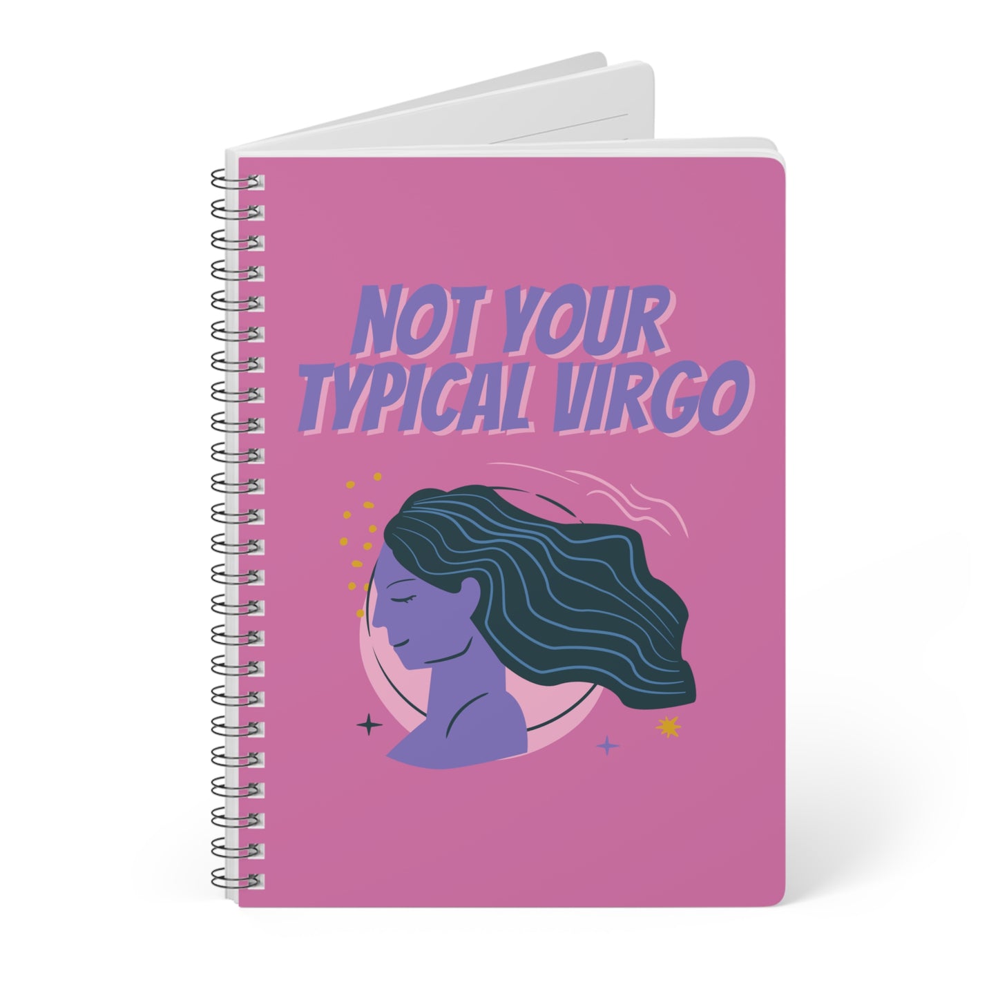 Not Your Typical Virgo Wirobound Softcover Notebook, A5