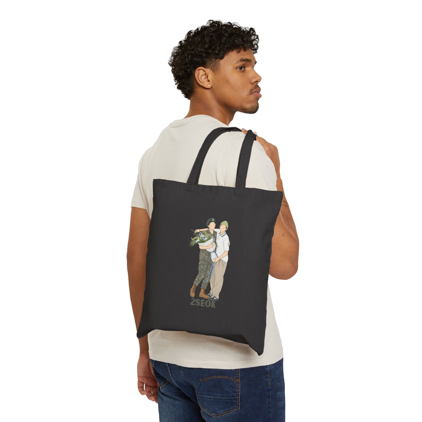 2Seok (J Hope & Jin) Cotton Canvas Tote Bag
