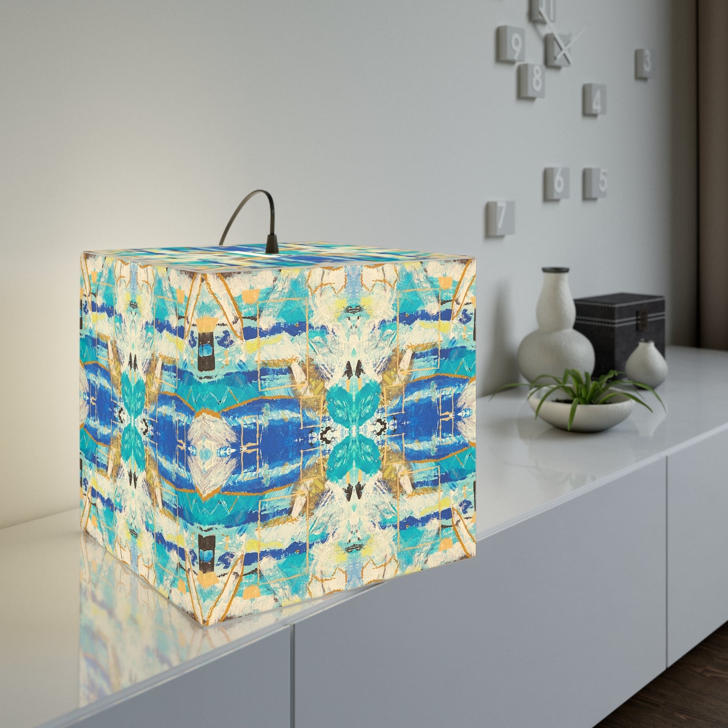 Portal Island Light Cube Lamp