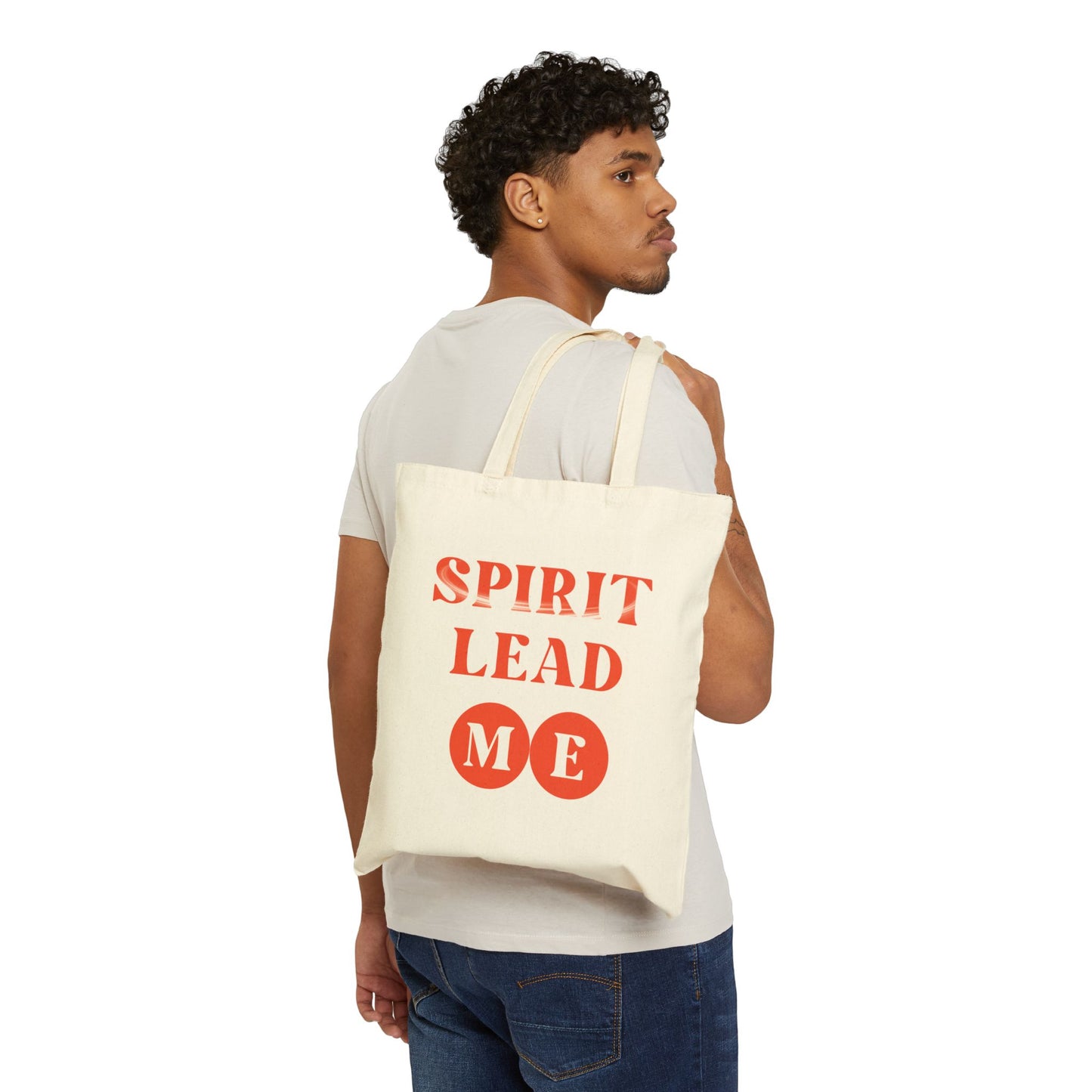 Spirit Lead Me Cotton Canvas Tote Bag