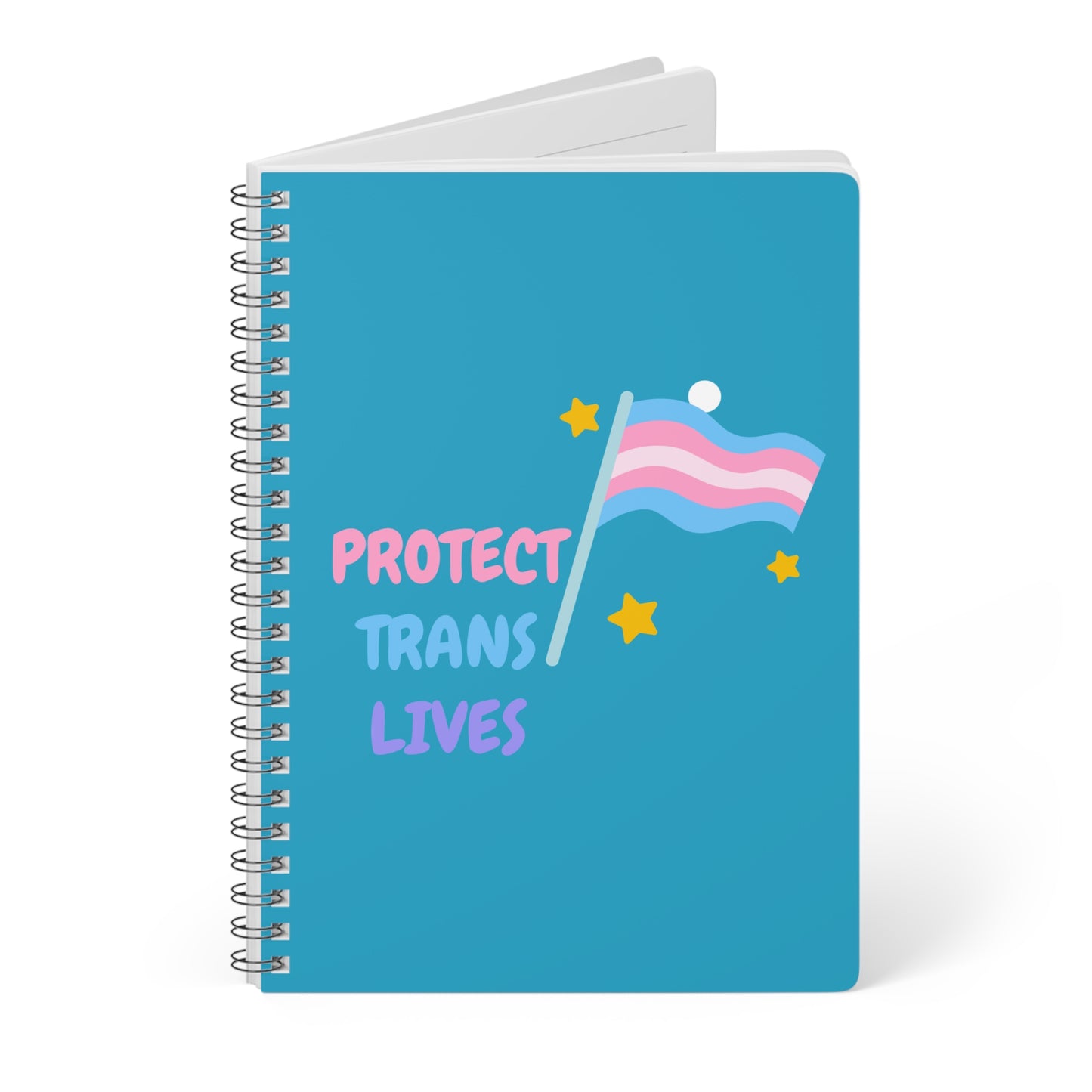 Protect Trans Lives (2) Wirobound Softcover Notebook, A5