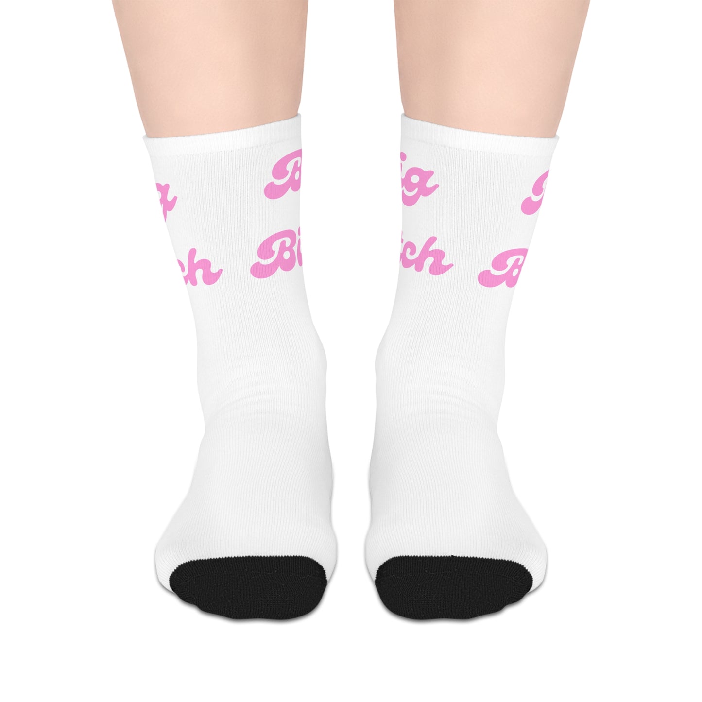 Big Bitch Mid-length Socks (Pink)