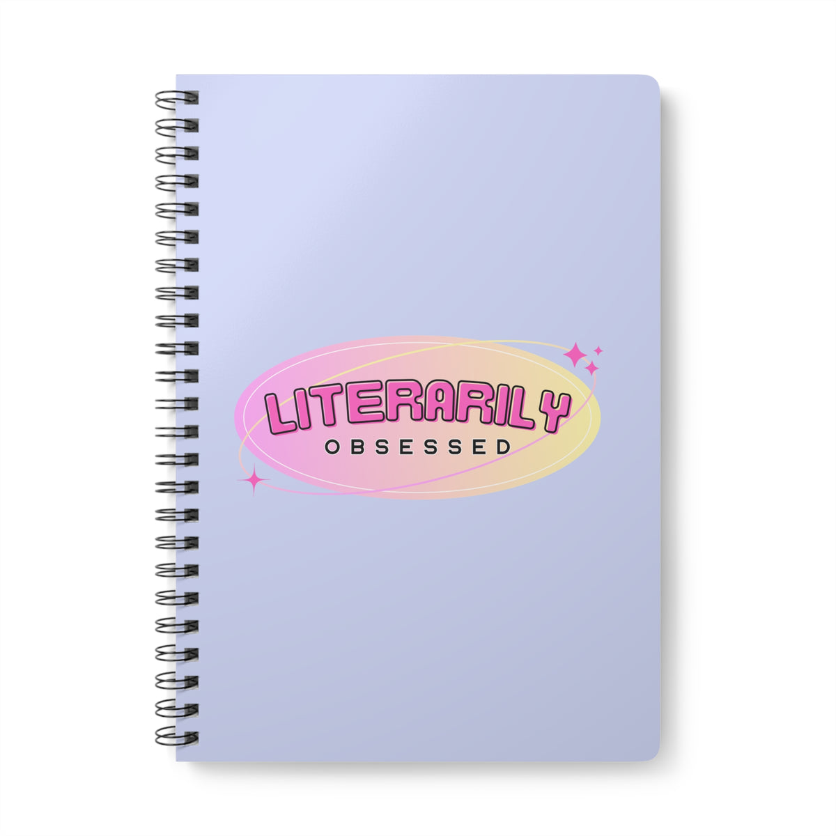 Literarily Obsessed Wirobound Softcover Notebook, A5