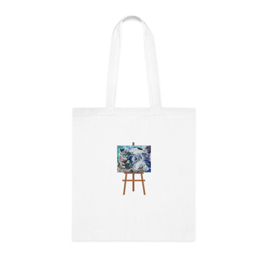 Catch A Big Wave (Easel) Cotton Tote