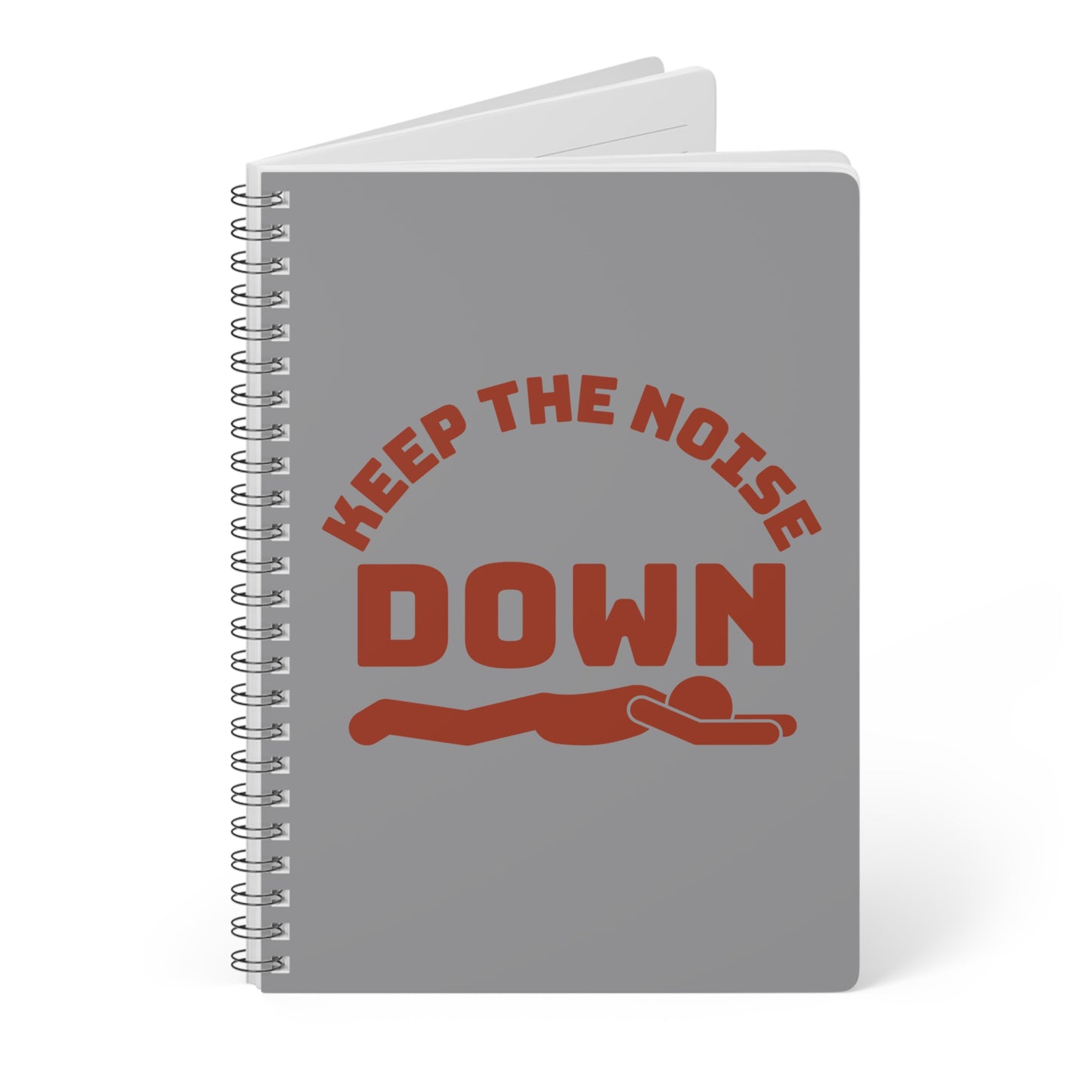 Keep The Noise Down (2) Wirobound Softcover Notebook, A5