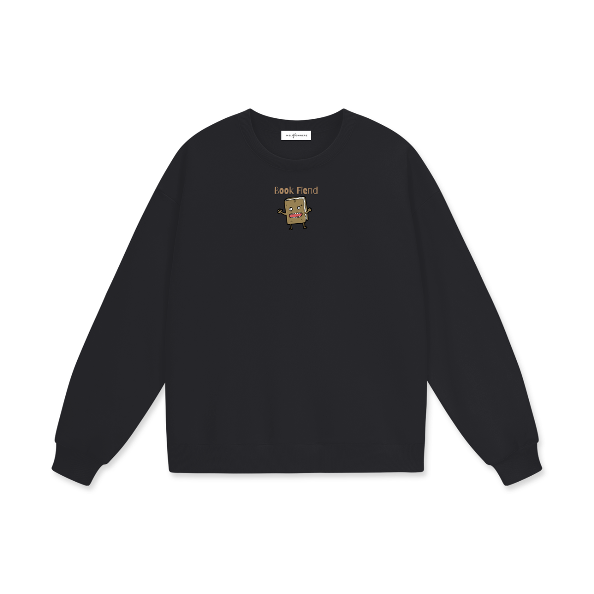 Book Fiend (Brown) Heavyweight Drop Shoulder Sweatshirt