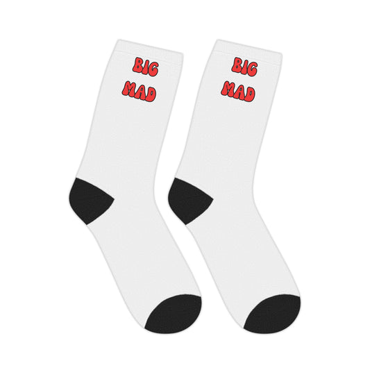 Big Mad Mid-length Socks (White)