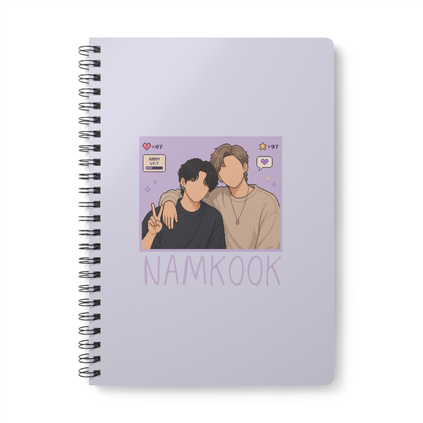 Namkook (Namjoon & Jungkook) Wirobound Softcover Notebook, A5