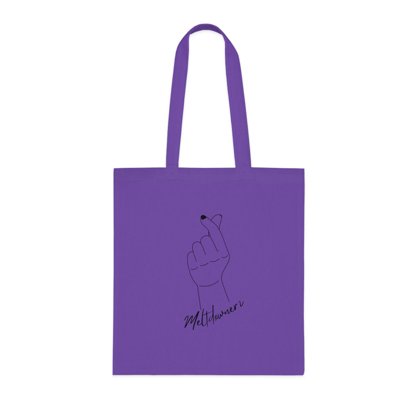 Meltdownerz Hand Heart Cotton Tote