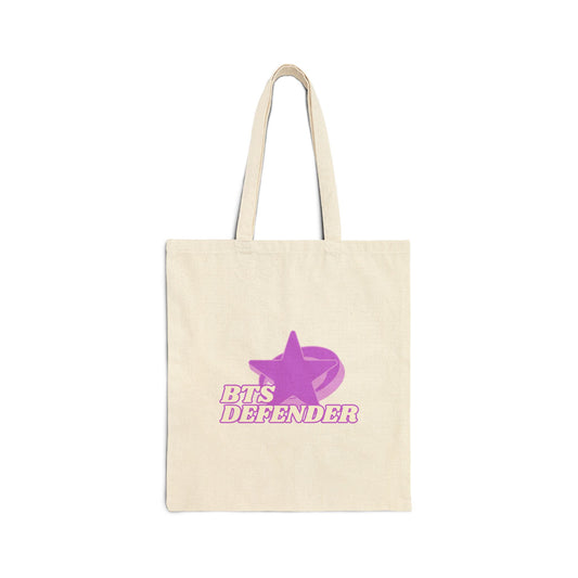 BTS Defender Cotton Canvas Tote Bag