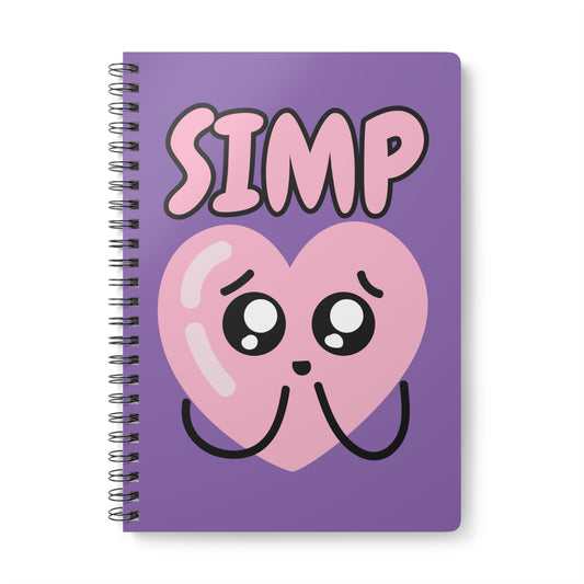Simp (1) Wirobound Softcover Notebook, A5