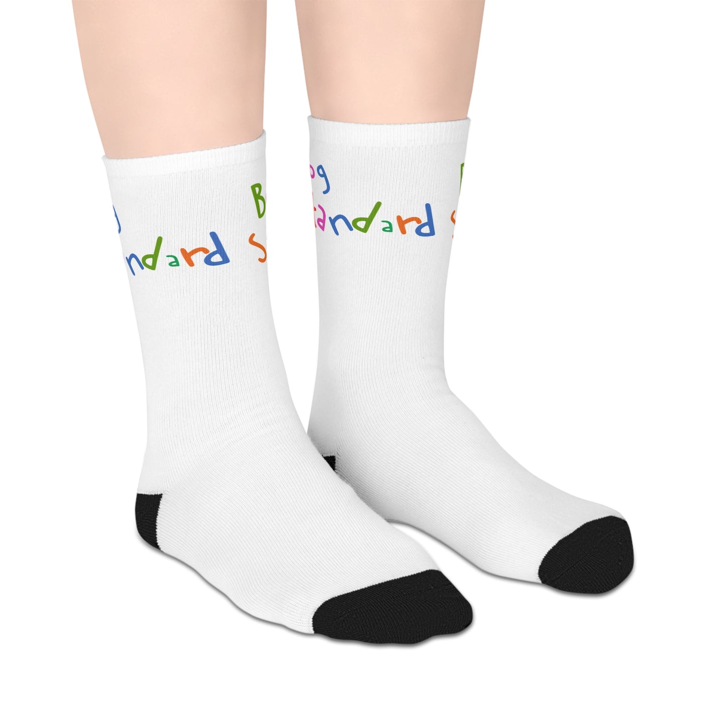 Bog Standard Mid-length Socks (White)