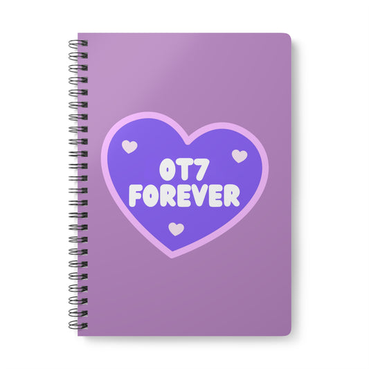 OT7 Forever Wirobound Softcover Notebook, A5