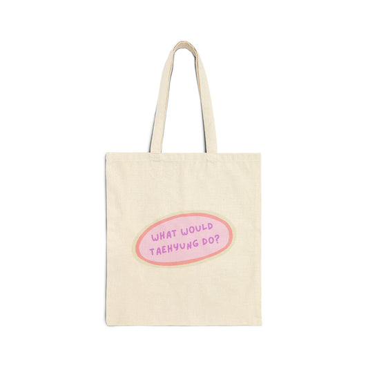What Would Taehyung Do Cotton Canvas Tote Bag