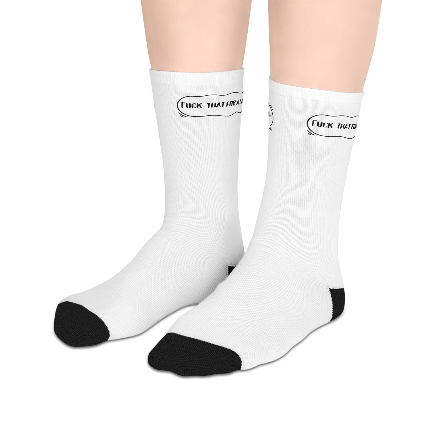 Fuck That For A Laugh Mid-length Socks
