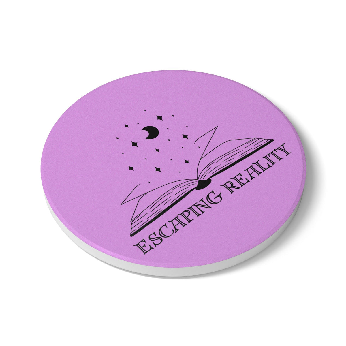 Escaping Reality (Moon) Ceramic Coaster