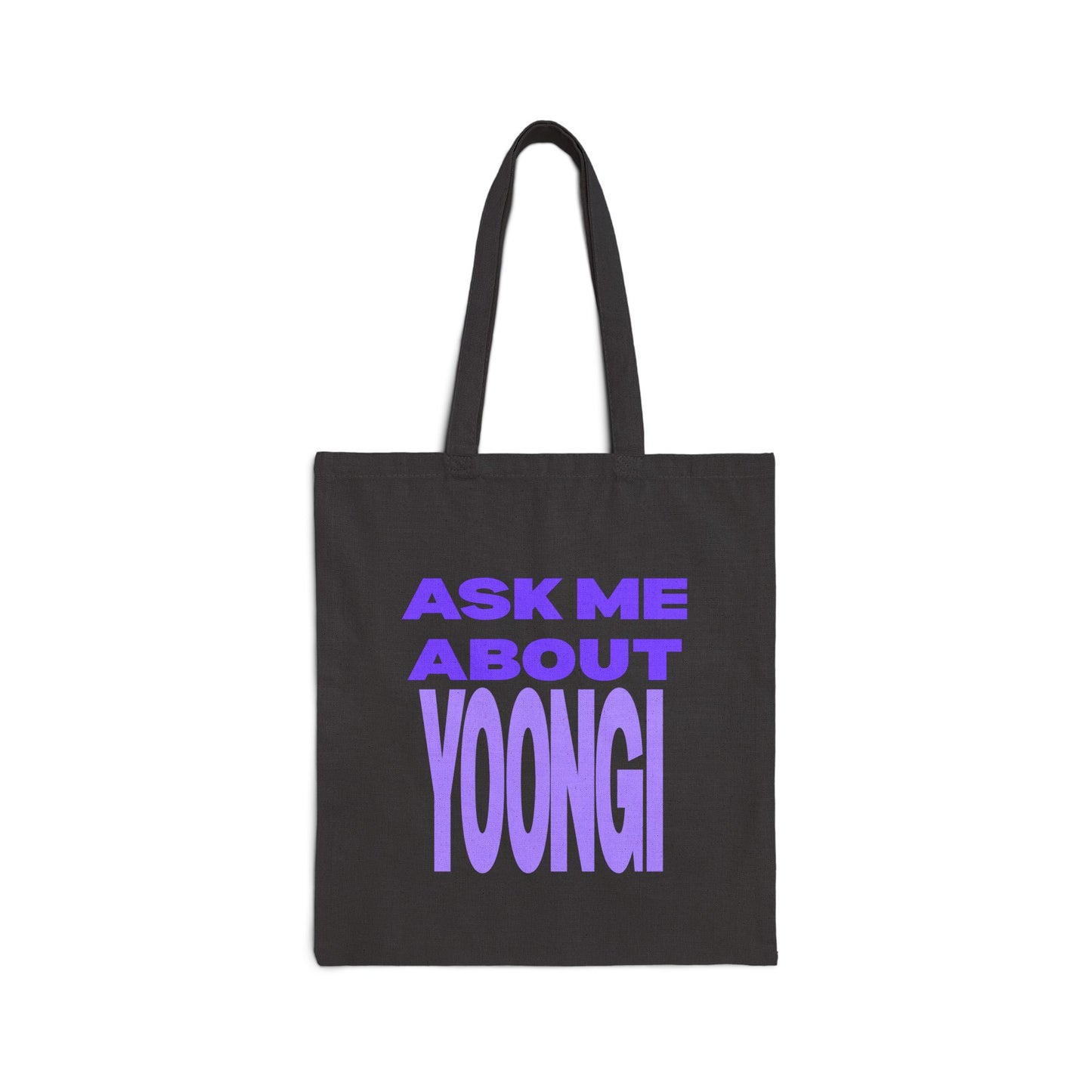 Ask Me About Yoongi Cotton Canvas Tote Bag