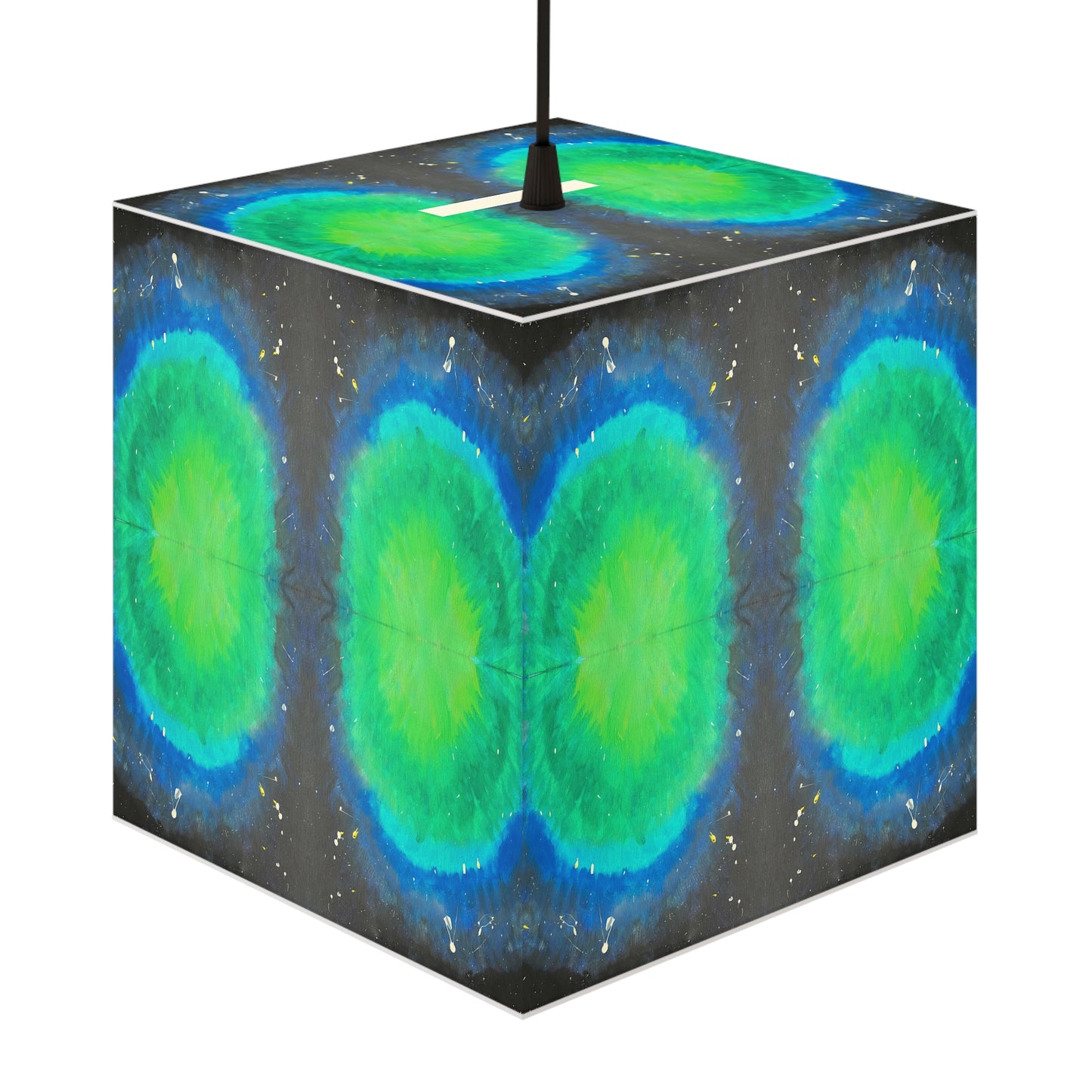 Still Big But Green Light Cube Lamp