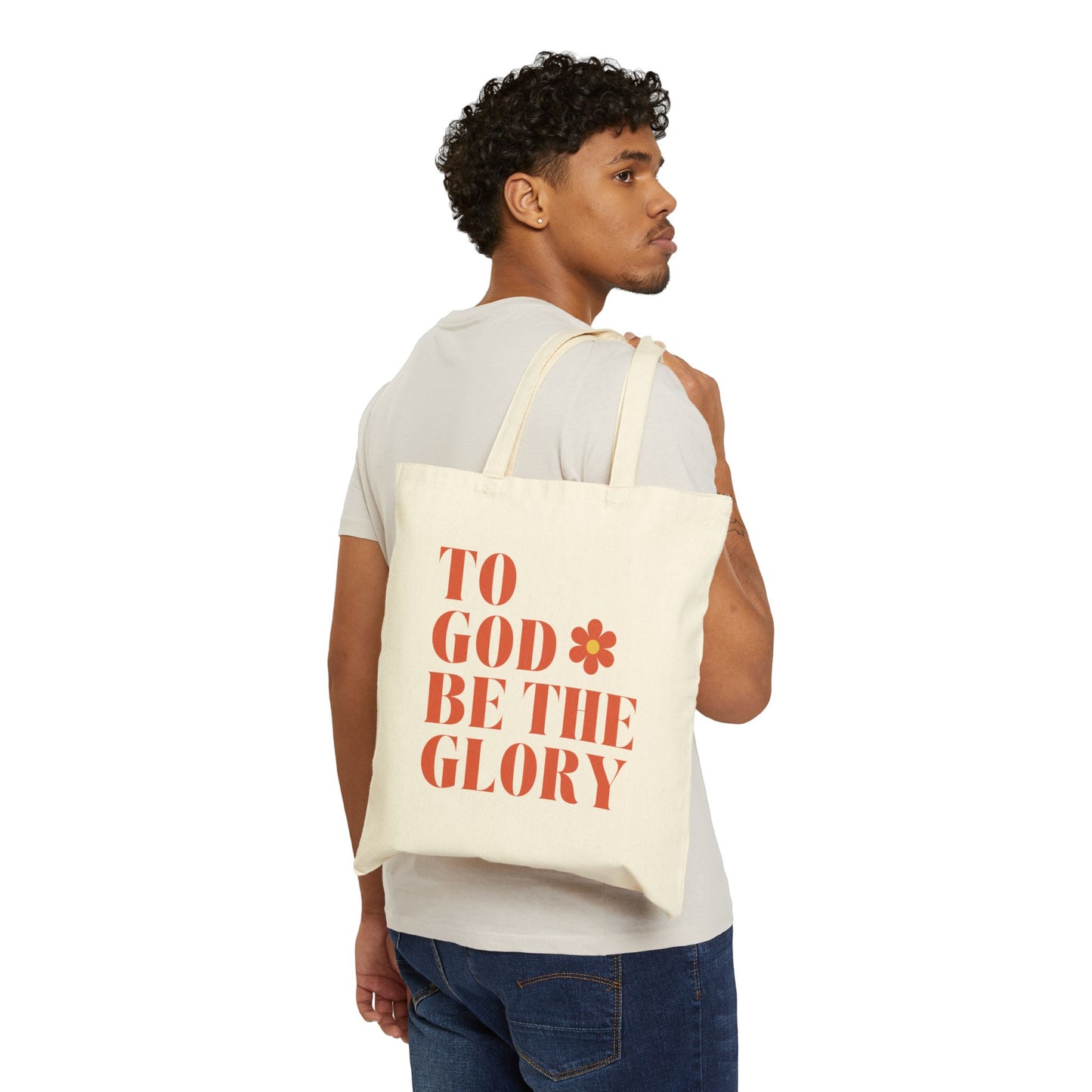 To God Be The Glory Cotton Canvas Tote Bag