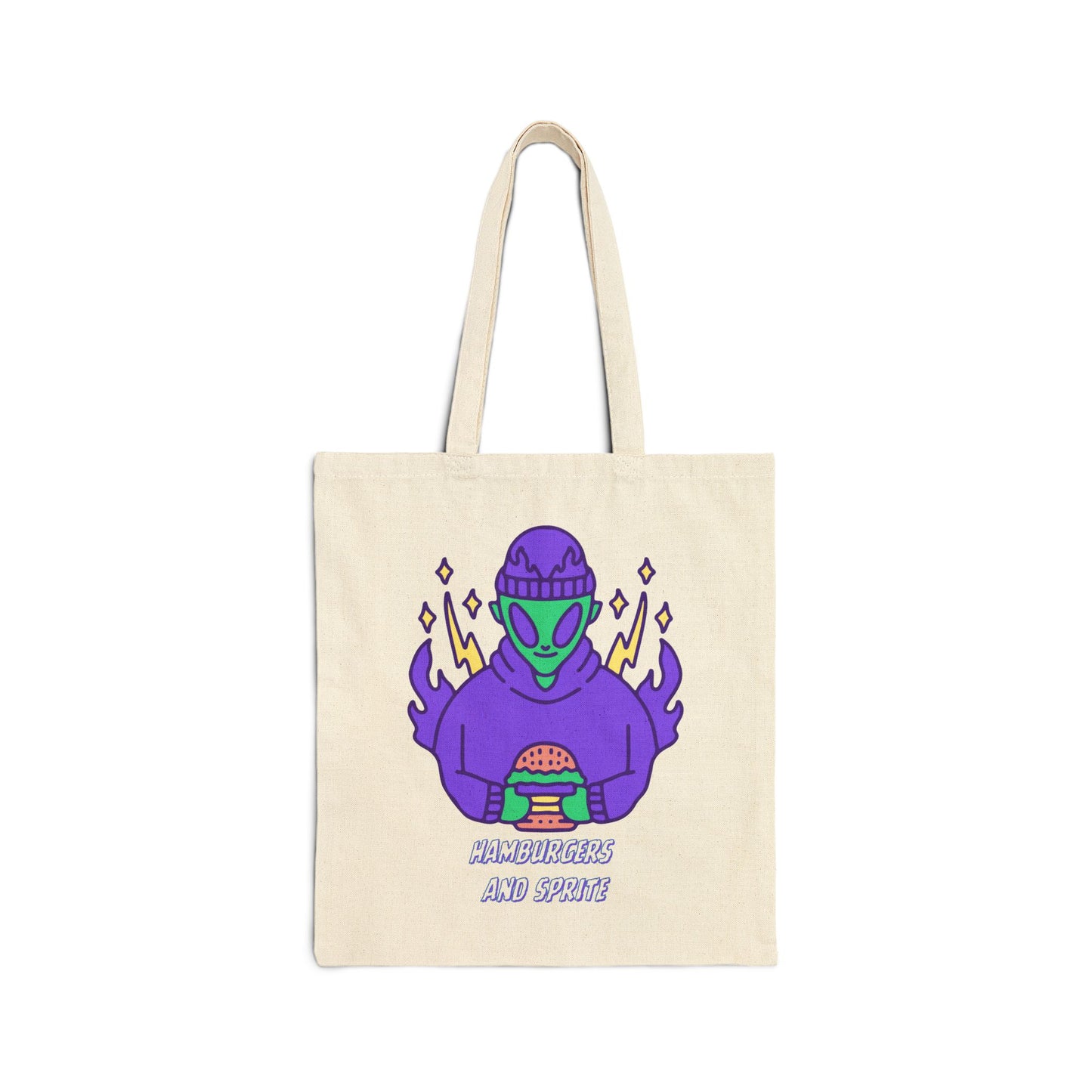 Hamburgers & Sprite (J Hope) Cotton Canvas Tote Bag