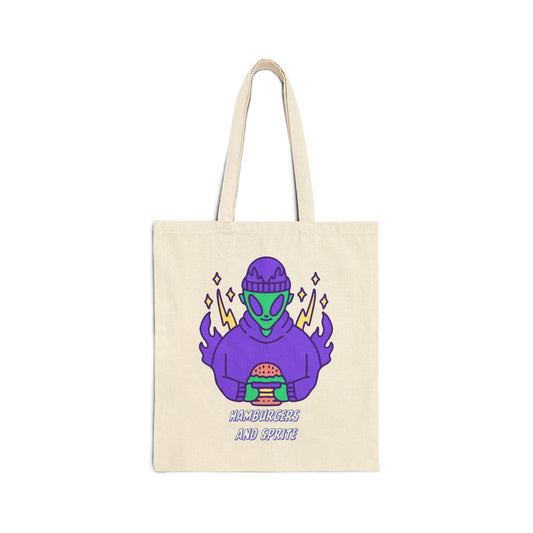 Hamburgers & Sprite (J Hope) Cotton Canvas Tote Bag