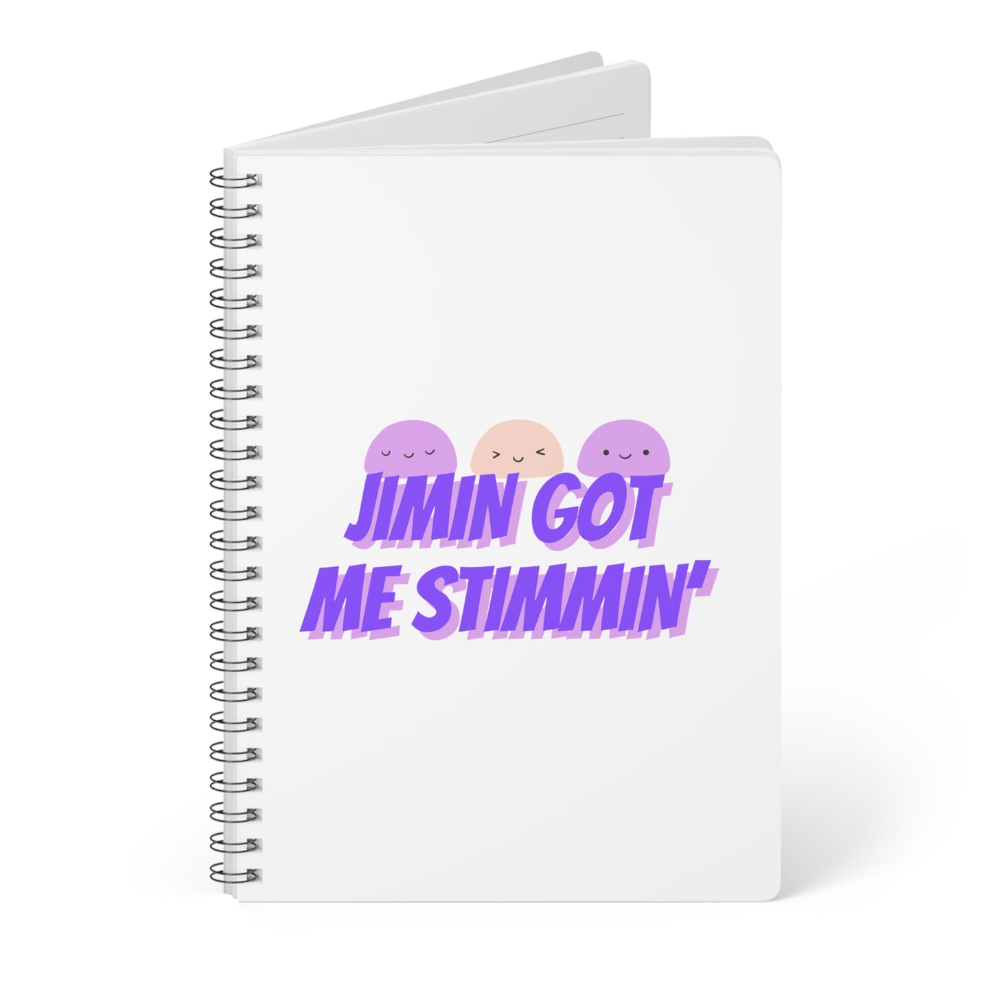 Jimin Got Me Stimmin' (Mochi) Wirobound Softcover Notebook, A5
