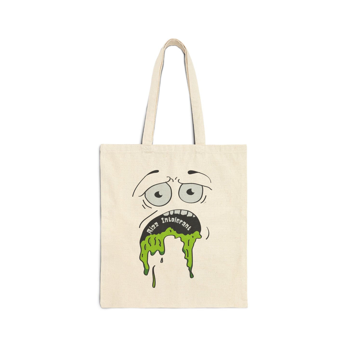 Rizz Intolerant Cotton Canvas Tote Bag