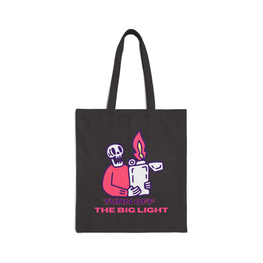 Turn Off The Big Light Cotton Canvas Tote Bag
