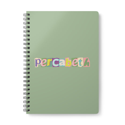 Percabeth (Scrap) Wirobound Softcover Notebook, A5