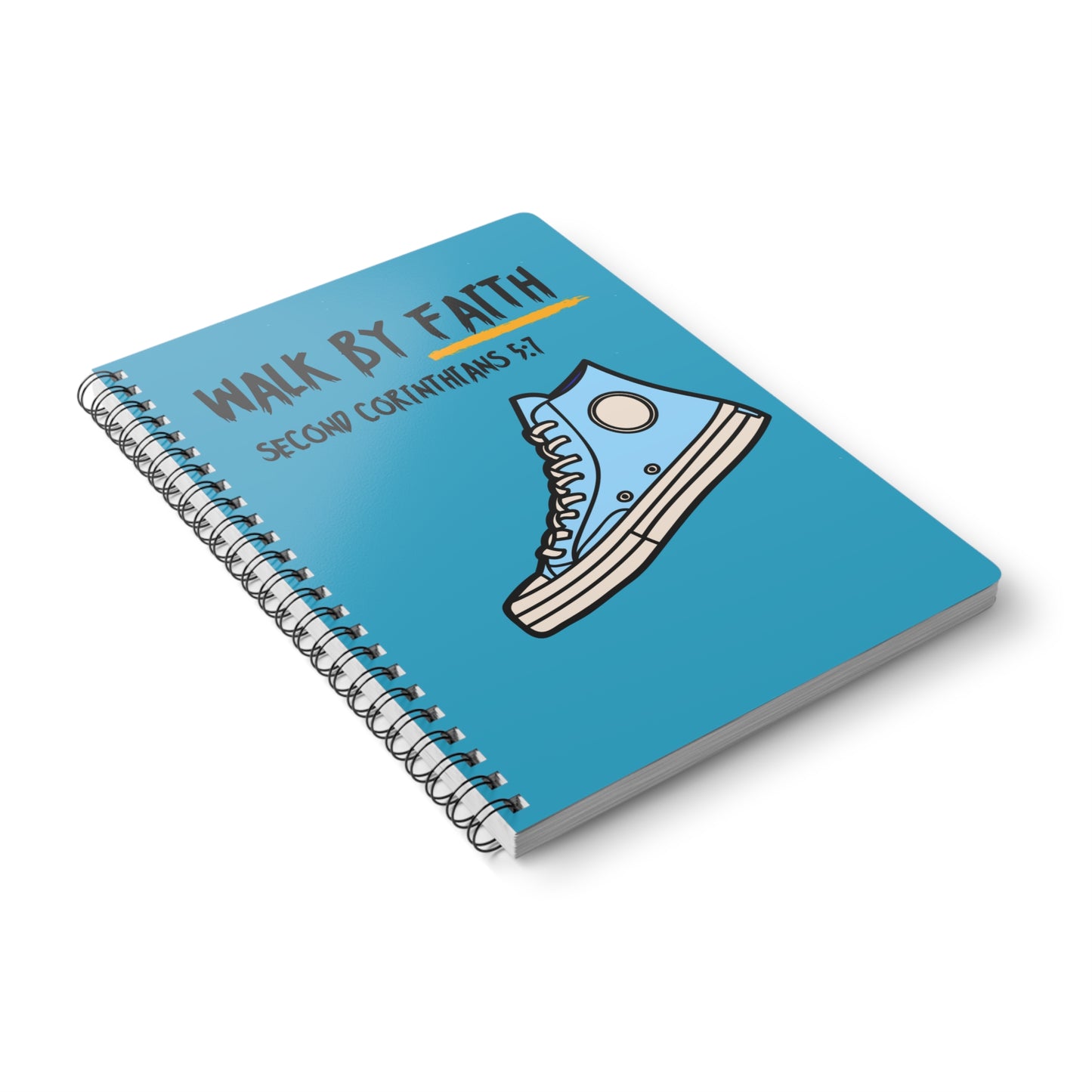 Walk By Faith (1) Wirobound Softcover Notebook, A5