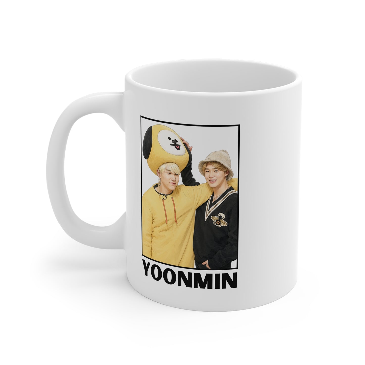 Yoonmin (Yoongi Costume & Jimin) 11oz White Mug