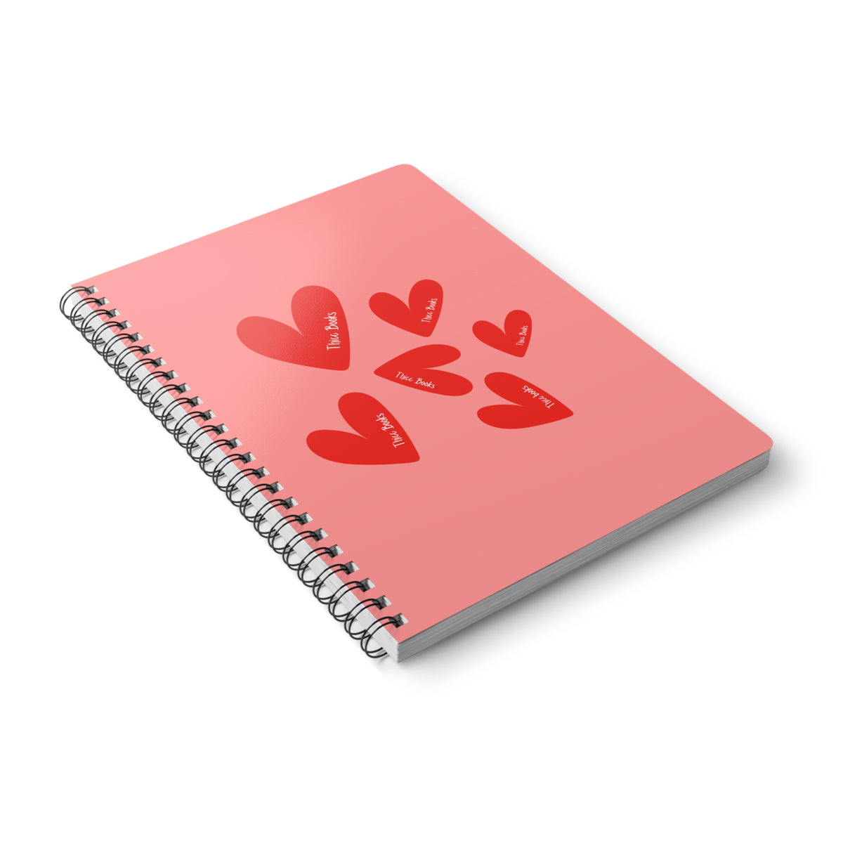 Thicc Books (Heart) Wirobound Softcover Notebook, A5