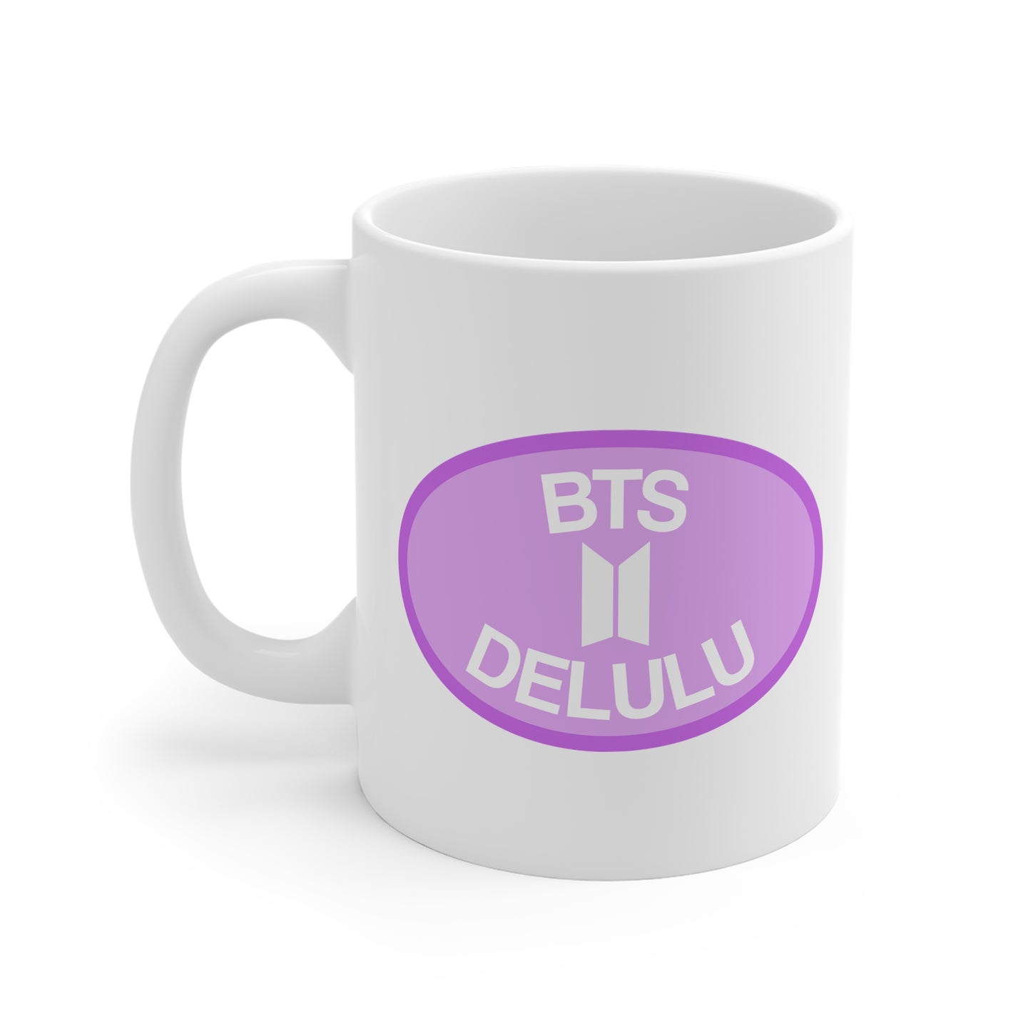 BTS Delulu 11oz White Mug
