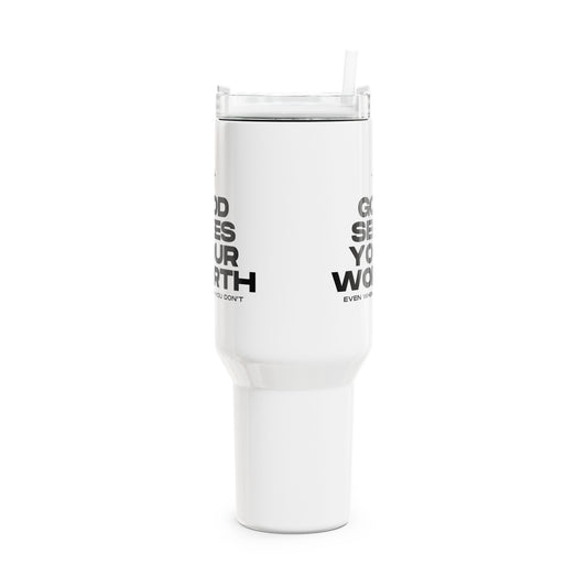 God Sees Your Worth (1) Tumbler, 40oz