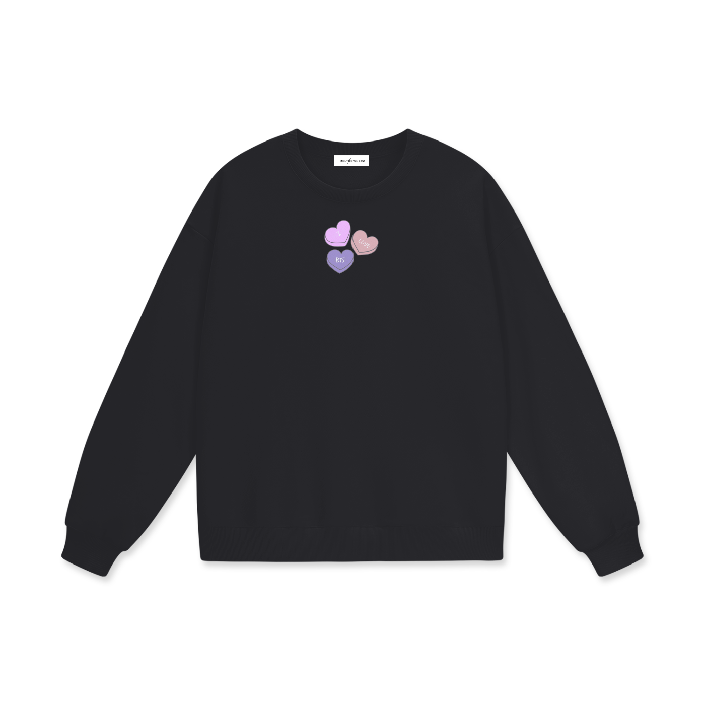 I Love BTS Heavyweight Drop Shoulder Sweatshirt