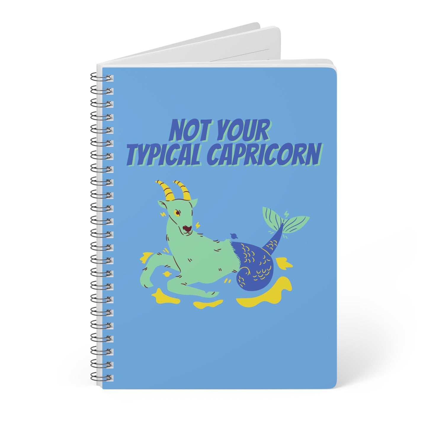 Not Your Typical Capricorn Wirobound Softcover Notebook, A5