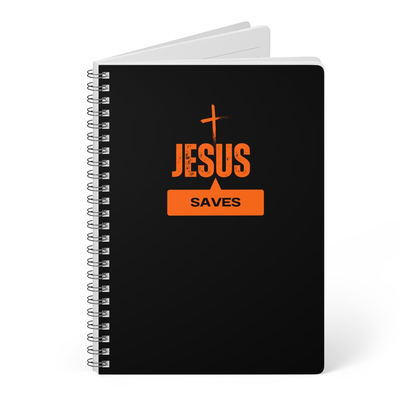 Jesus Saves Wirobound Softcover Notebook, A5