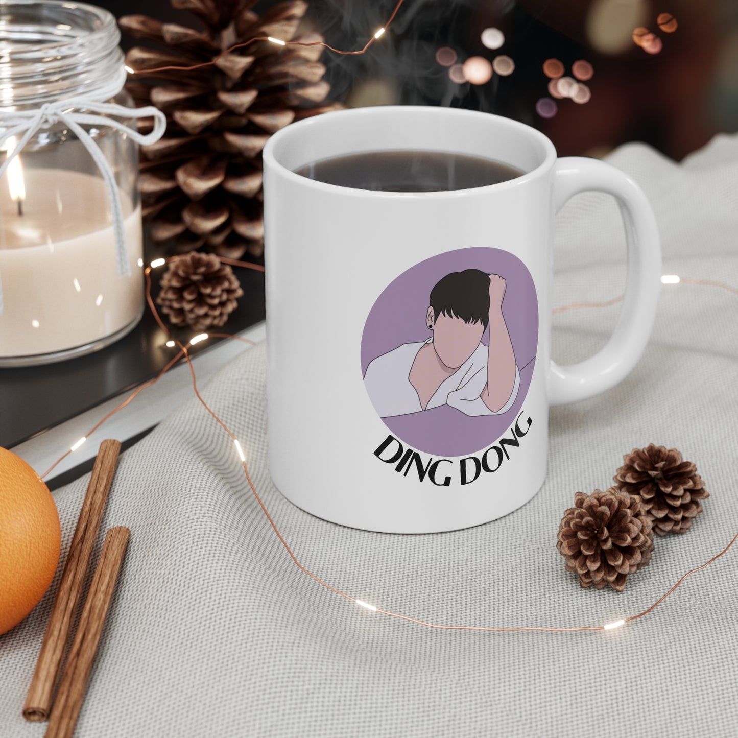 Ding Dong (Jungkook) 11oz White Mug